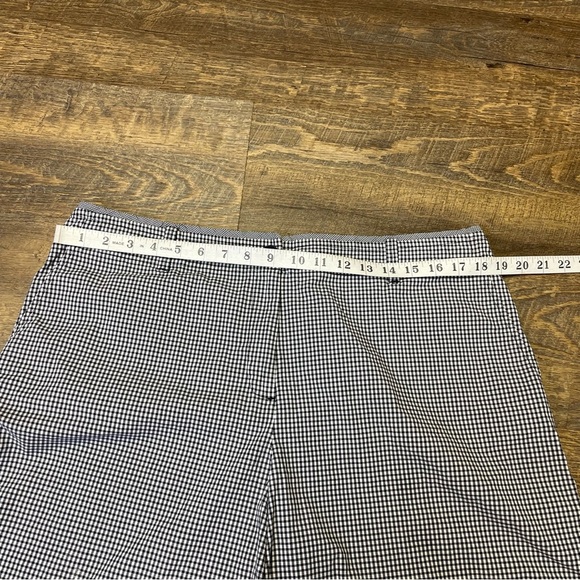 Talbots Women's Black White Gingham Check Chino Shorts Size 16 - Picture 2 of 9